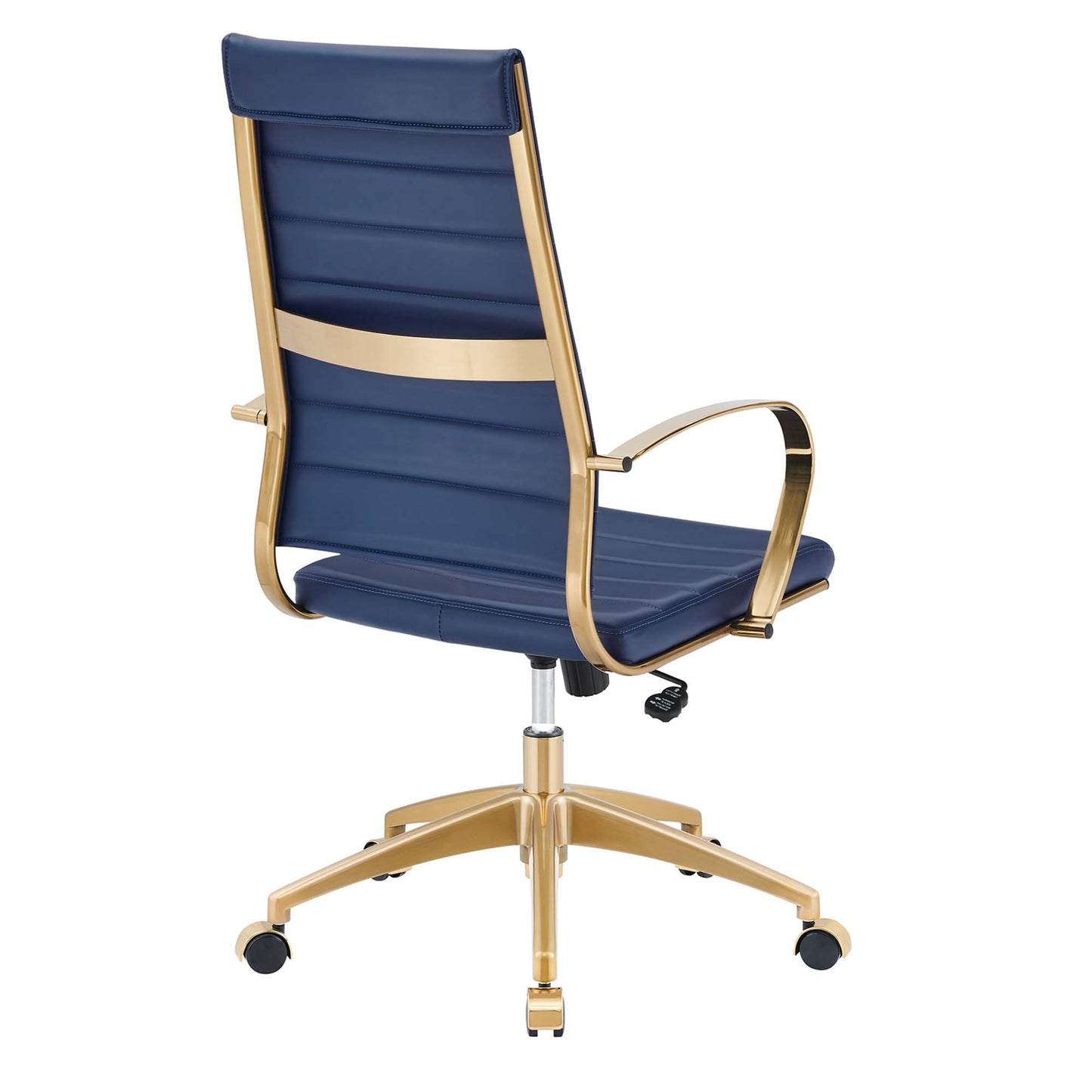 Modway Outlet Jive Gold Stainless Steel Highback Office Chair by Modway  Office Furniture Furniture Gold Navy - EEI-3417-GLD-NAV