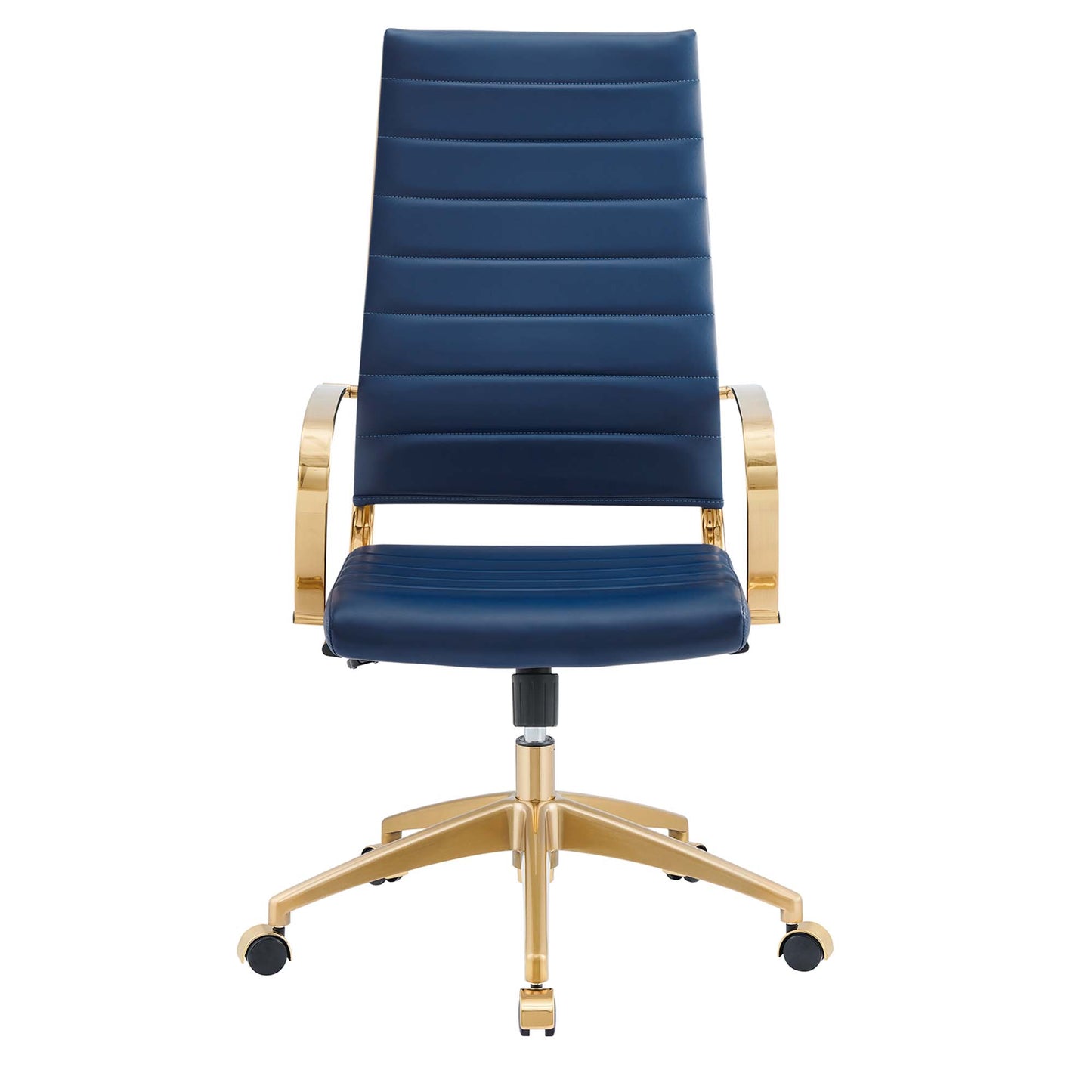 Modway Outlet Jive Gold Stainless Steel Highback Office Chair by Modway  Office Furniture Furniture Gold Navy - EEI-3417-GLD-NAV