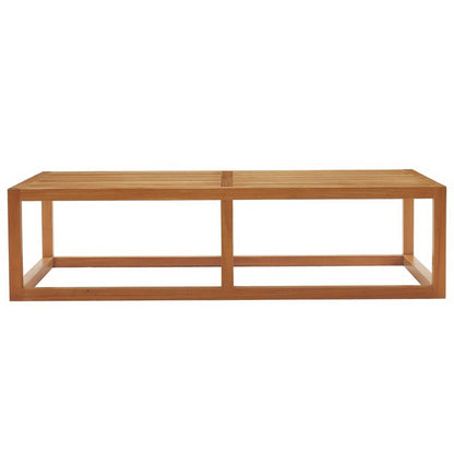 Modway Outlet Newbury Outdoor Patio Premium Grade A Teak Wood Coffee Table by Modway  Outdoor Furniture Furniture Natural - EEI-3424-NAT