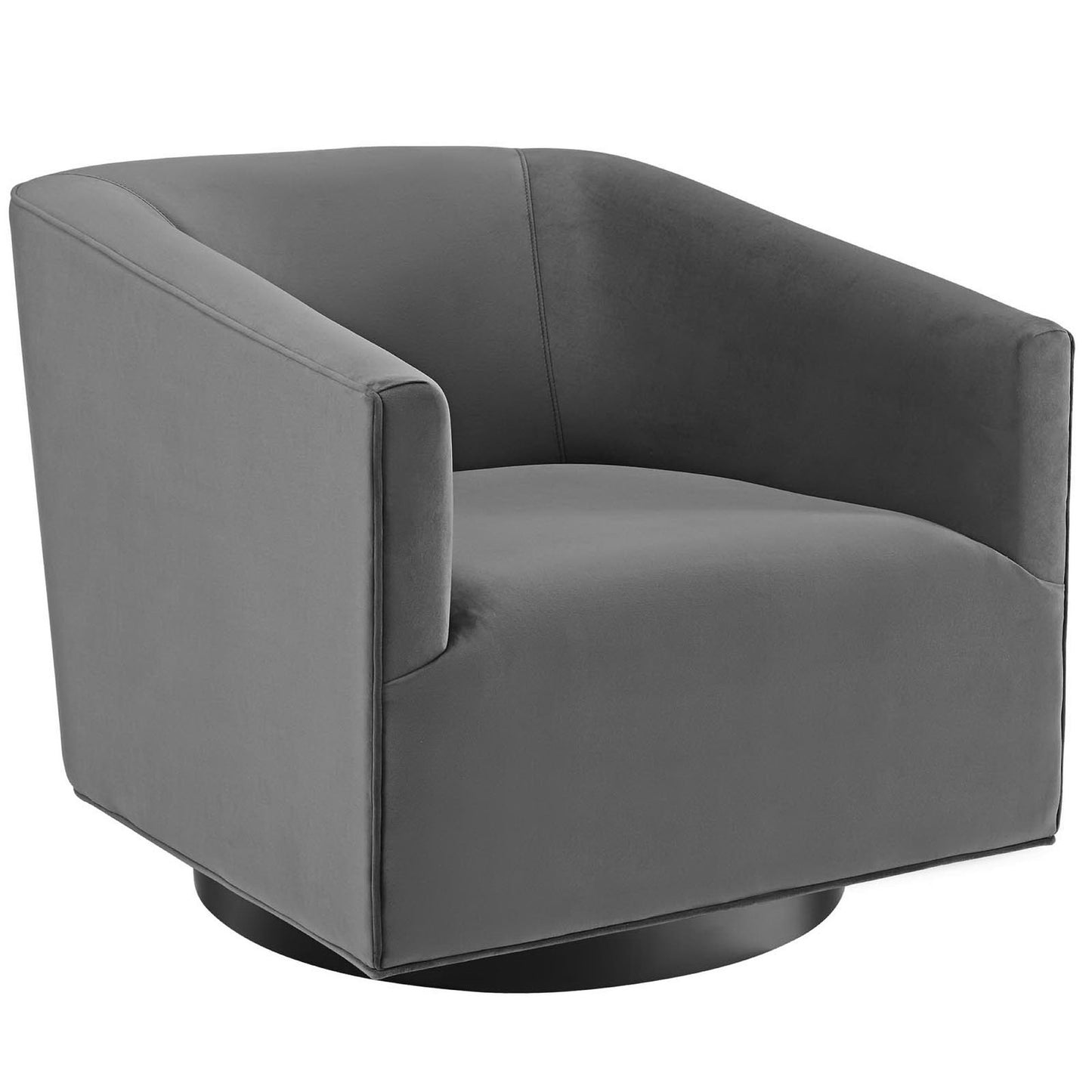 Modway Outlet Twist Accent Lounge Performance Velvet Swivel Chair by Modway  Living Room Furniture Gray - EEI-3456-GRY