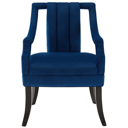 Modway Outlet Harken Performance Velvet Accent Chair by Modway  Living Room Furniture Navy - EEI-3458-NAV