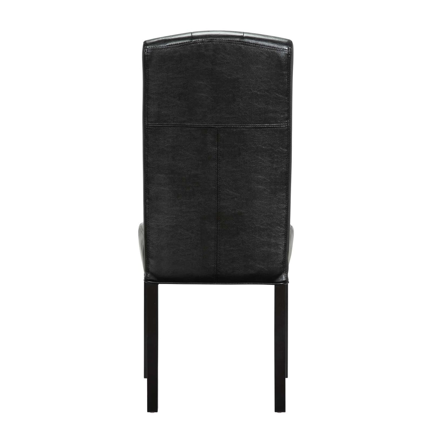Modway Outlet Perdure Vinyl Dining Chairs Set of 4 by Modway  Bar and Dining Furniture Black - EEI-3464-BLK