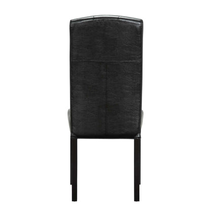Modway Outlet Perdure Vinyl Dining Chairs Set of 4 by Modway  Bar and Dining Furniture Black - EEI-3464-BLK