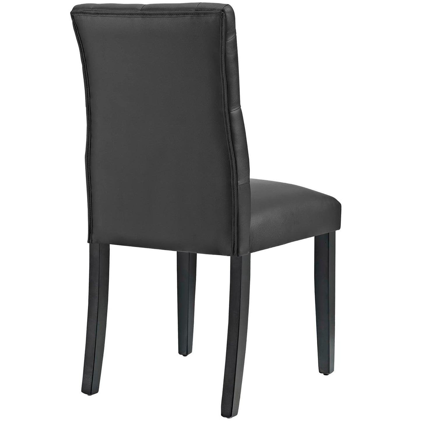 Modway Outlet Duchess Vinyl Dining Chair Set of 2 by Modway  Bar and Dining Furniture Black - EEI-3472-BLK