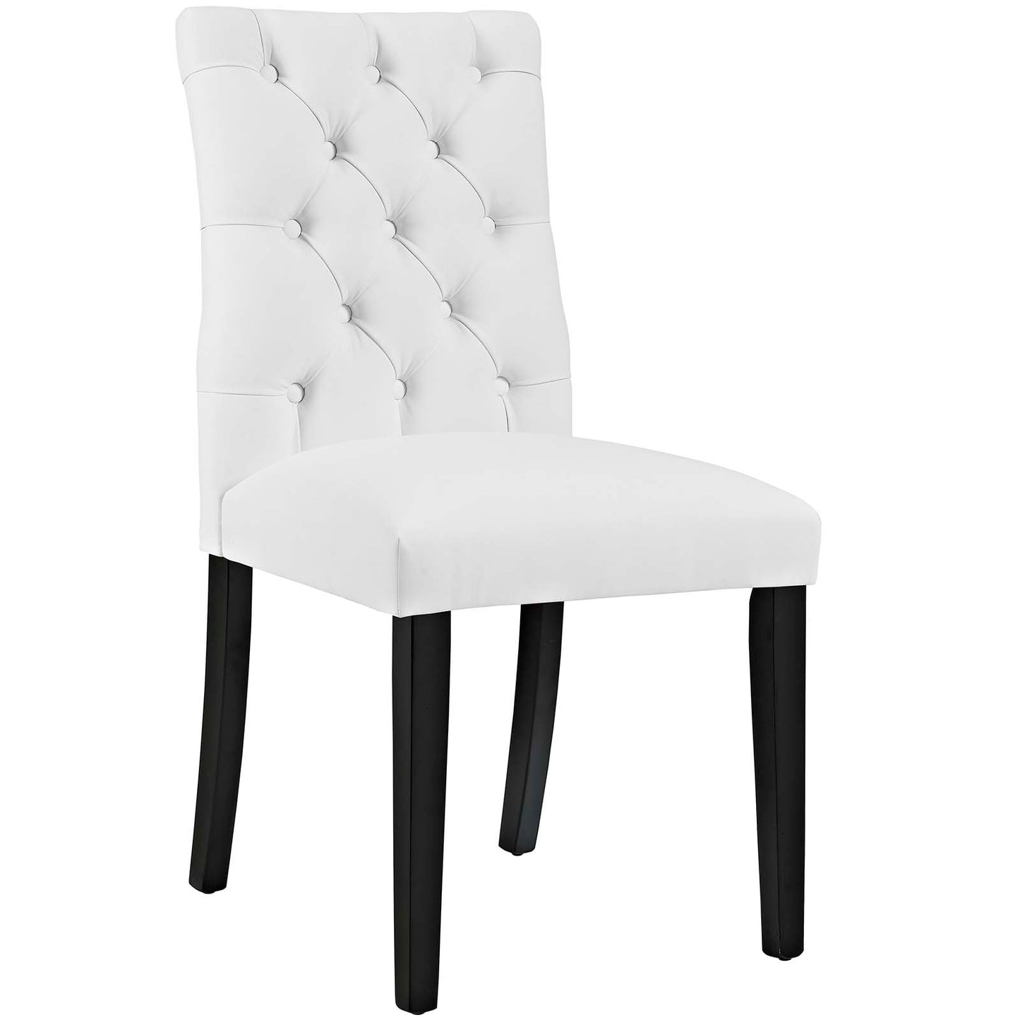 Modway Outlet Duchess Vinyl Dining Chair Set of 4 by Modway  Bar and Dining Furniture White - EEI-3473-WHI