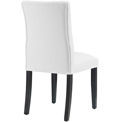 Modway Outlet Duchess Vinyl Dining Chair Set of 4 by Modway  Bar and Dining Furniture White - EEI-3473-WHI