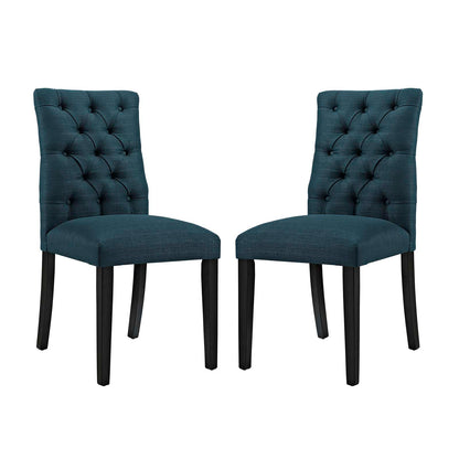 Modway Outlet Duchess Fabric Dining Chair Set of 2 by Modway  Bar and Dining Furniture Azure - EEI-3474-AZU