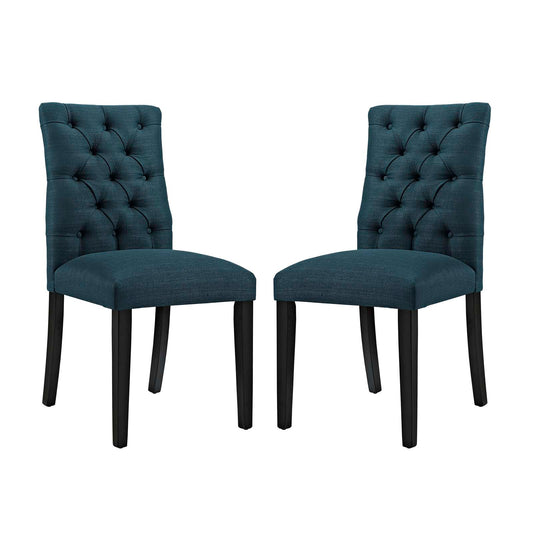 Modway Outlet Duchess Fabric Dining Chair Set of 2 by Modway  Bar and Dining Furniture Azure - EEI-3474-AZU