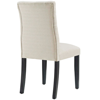 Modway Outlet Duchess Fabric Dining Chair Set of 2 by Modway  Bar and Dining Furniture Beige - EEI-3474-BEI