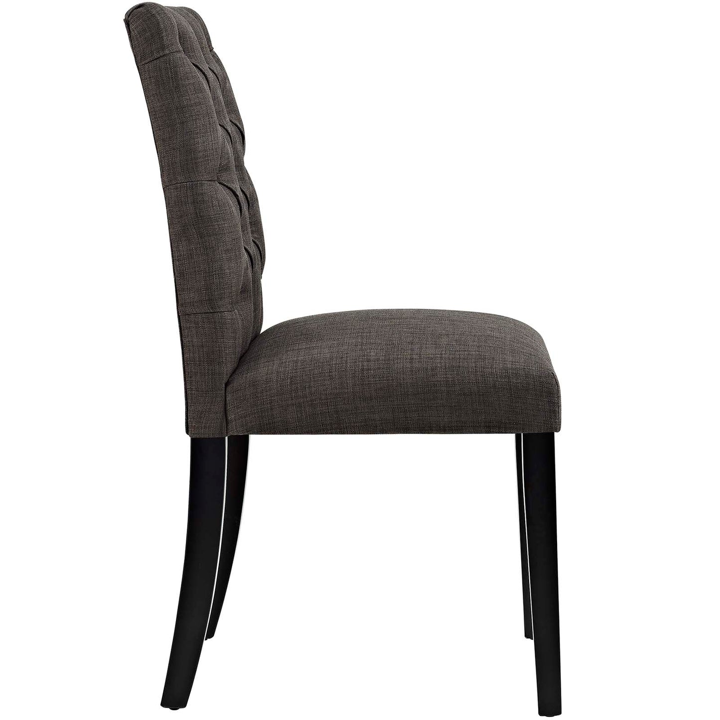 Modway Outlet Duchess Fabric Dining Chair Set of 2 by Modway  Bar and Dining Furniture Brown - EEI-3474-BRN