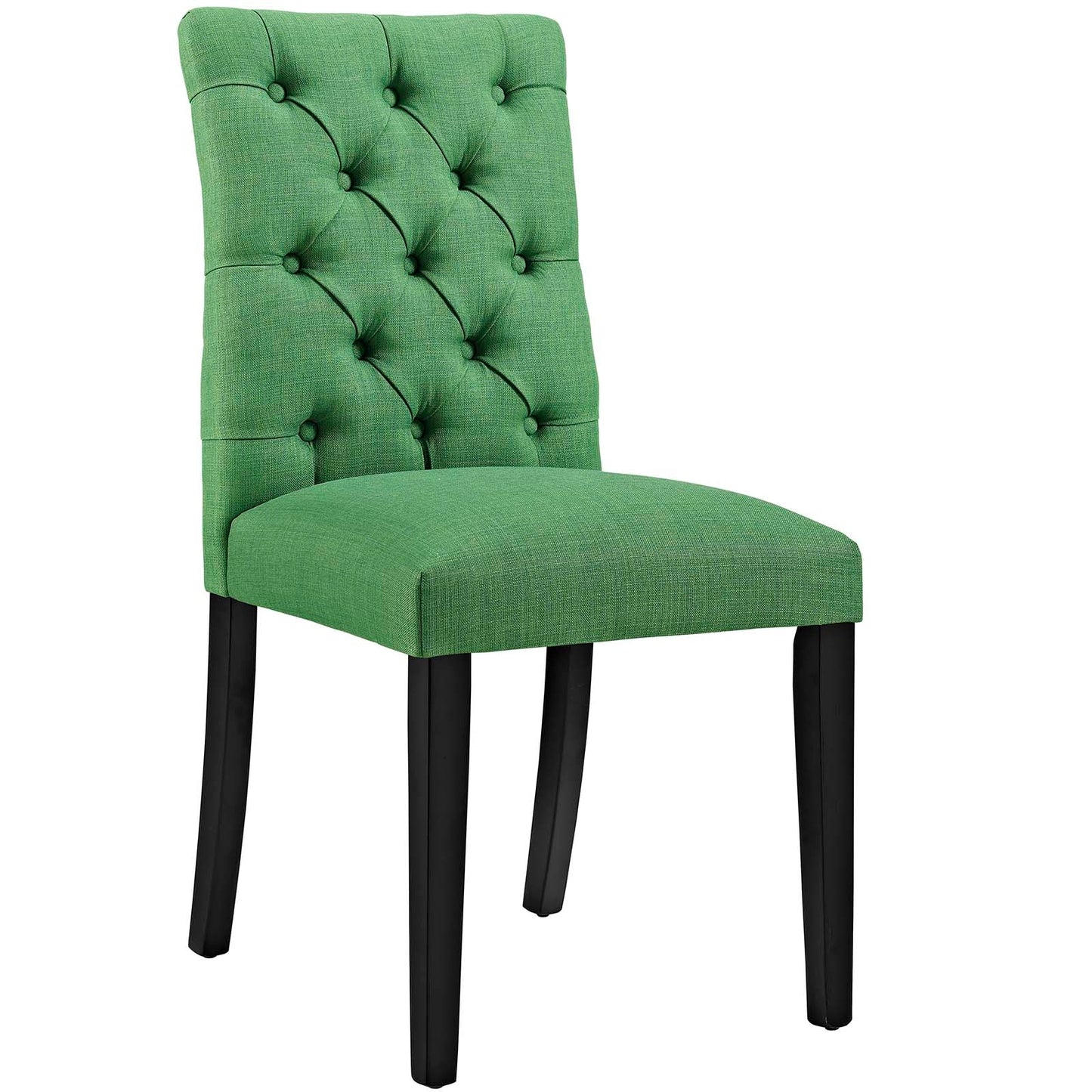Modway Outlet Duchess Fabric Dining Chair Set of 2 by Modway  Bar and Dining Furniture Green - EEI-3474-GRN