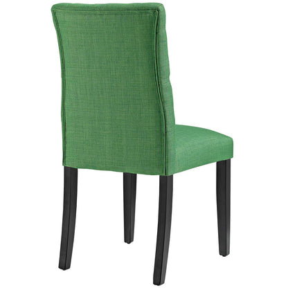 Modway Outlet Duchess Fabric Dining Chair Set of 2 by Modway  Bar and Dining Furniture Green - EEI-3474-GRN