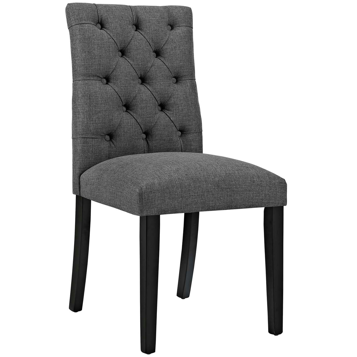 Modway Outlet Duchess Fabric Dining Chair Set of 2 by Modway  Bar and Dining Furniture Gray - EEI-3474-GRY