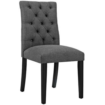 Modway Outlet Duchess Fabric Dining Chair Set of 2 by Modway  Bar and Dining Furniture Gray - EEI-3474-GRY