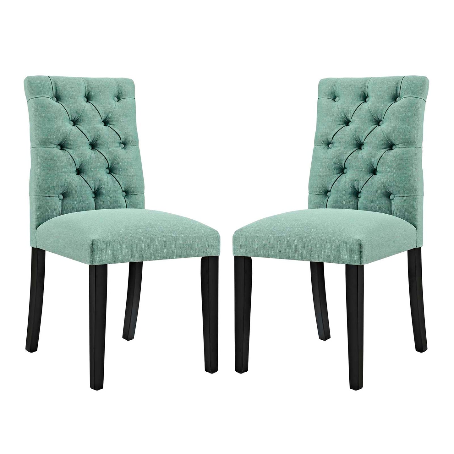 Modway Outlet Duchess Fabric Dining Chair Set of 2 by Modway  Bar and Dining Furniture Laguna - EEI-3474-LAG