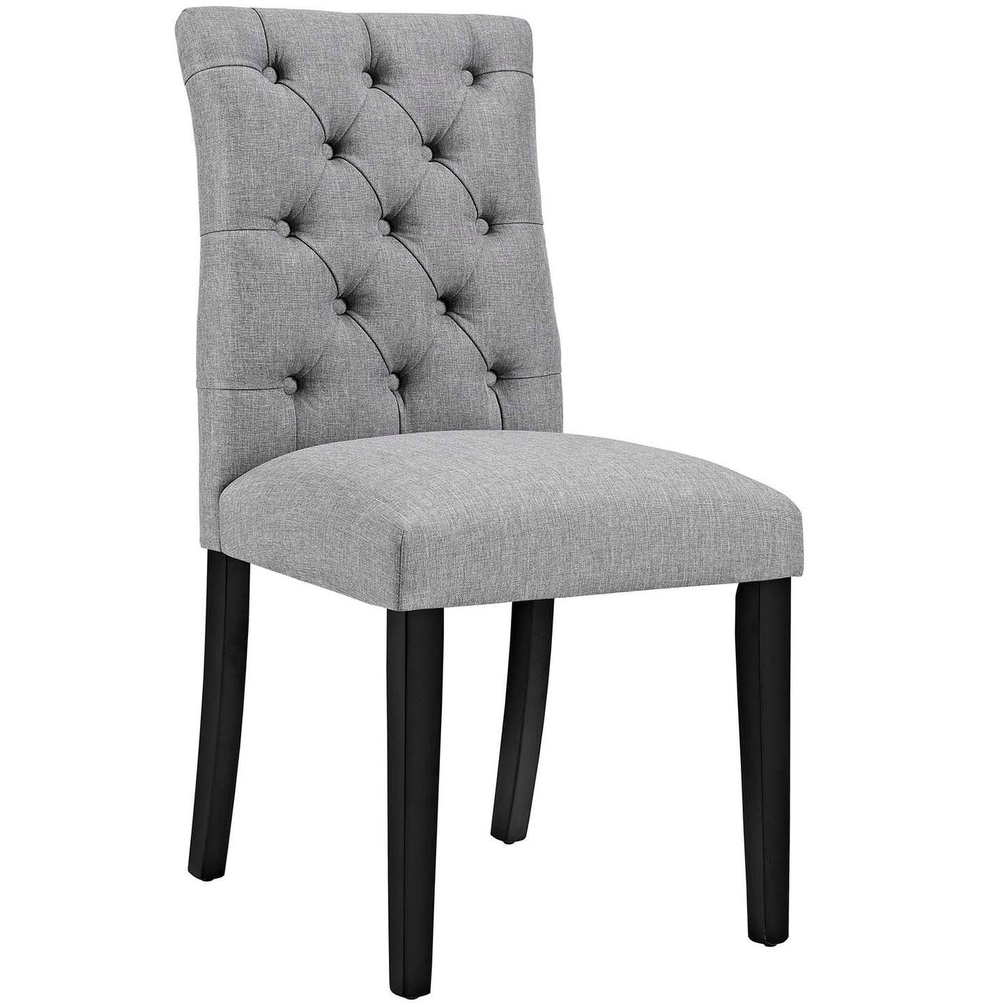 Modway Outlet Duchess Fabric Dining Chair Set of 2 by Modway  Bar and Dining Furniture Light Gray - EEI-3474-LGR