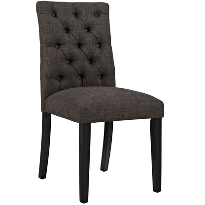 Modway Outlet Duchess Fabric Dining Chair Set of 4 by Modway  Bar and Dining Furniture Brown - EEI-3475-BRN