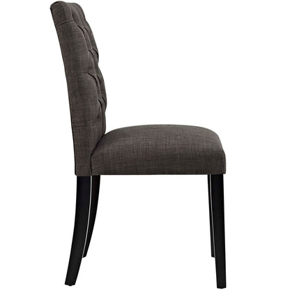 Modway Outlet Duchess Fabric Dining Chair Set of 4 by Modway  Bar and Dining Furniture Brown - EEI-3475-BRN