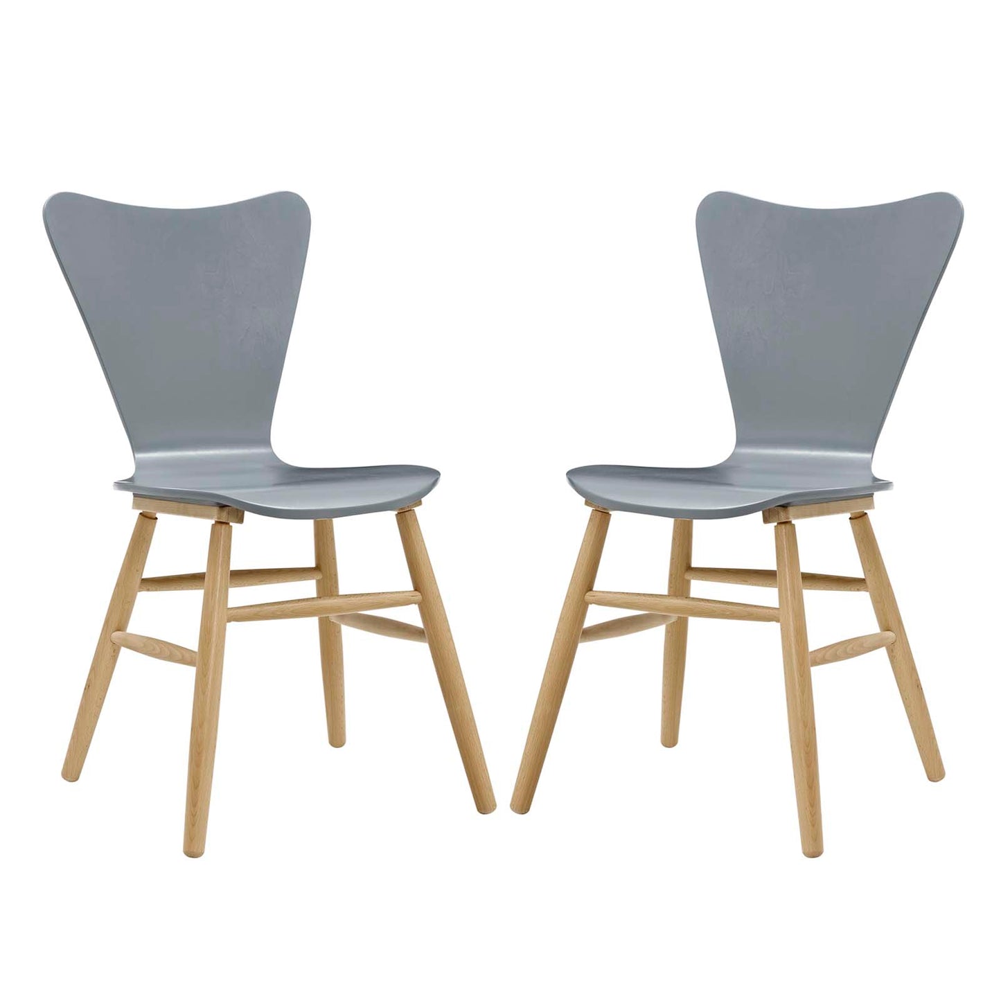 Modway Outlet Cascade Dining Chair Set of 2 by Modway  Bar and Dining Furniture Gray - EEI-3476-GRY