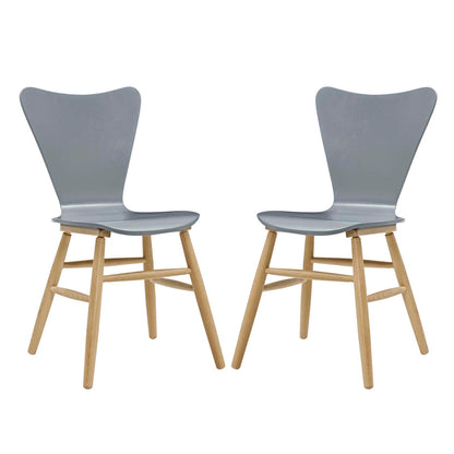 Modway Outlet Cascade Dining Chair Set of 2 by Modway  Bar and Dining Furniture Gray - EEI-3476-GRY