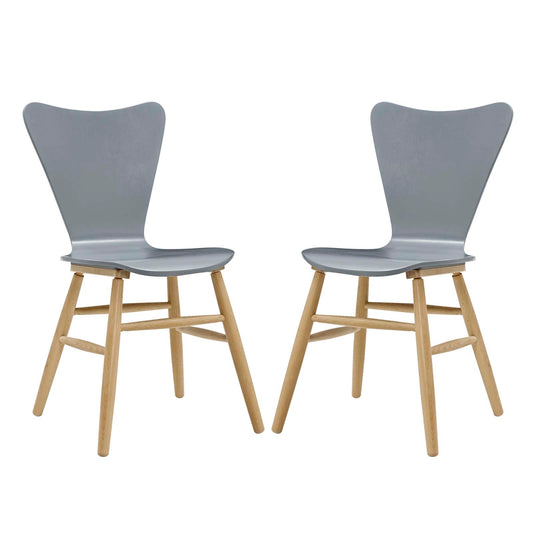 Modway Outlet Cascade Dining Chair Set of 2 by Modway  Bar and Dining Furniture Gray - EEI-3476-GRY