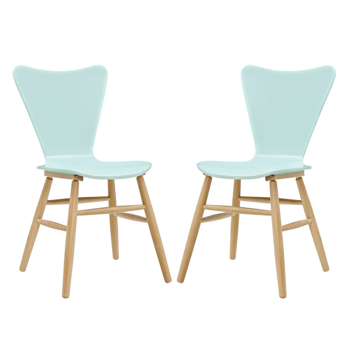 Modway Outlet Cascade Dining Chair Set of 2 by Modway  Bar and Dining Furniture Light Blue - EEI-3476-LBU