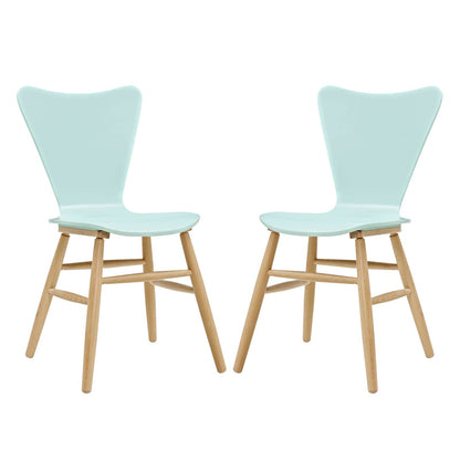 Modway Outlet Cascade Dining Chair Set of 2 by Modway  Bar and Dining Furniture Light Blue - EEI-3476-LBU