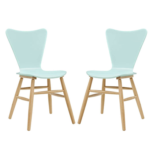 Modway Outlet Cascade Dining Chair Set of 2 by Modway  Bar and Dining Furniture Light Blue - EEI-3476-LBU