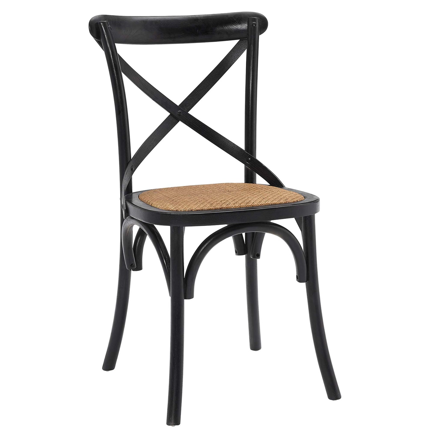 Modway - Gear Dining Side Chair Set of 2 by Modway  Bar and Dining Dining Chairs Black - EEI-3481-BLK