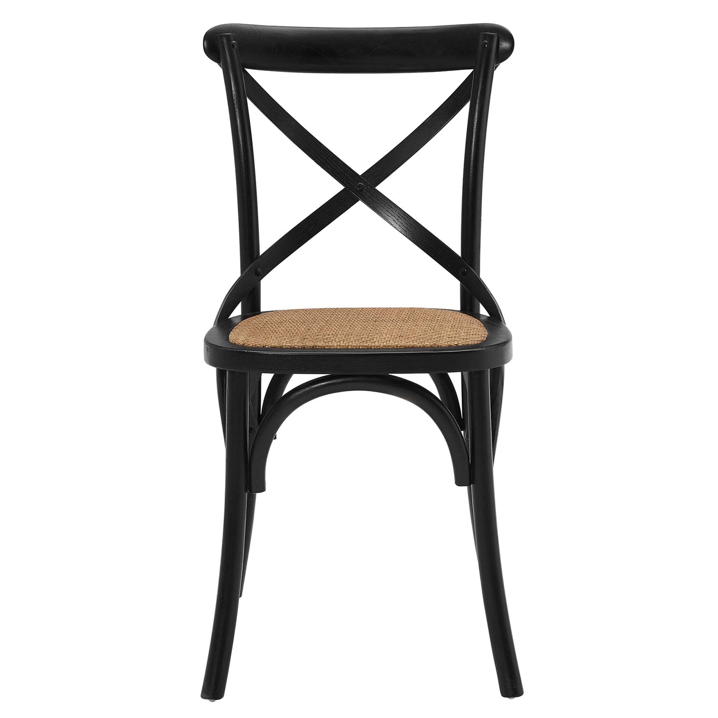 Modway - Gear Dining Side Chair Set of 2 by Modway  Bar and Dining Dining Chairs Black - EEI-3481-BLK