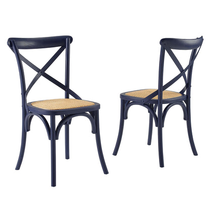 Modway - Gear Dining Side Chair Set of 2 by Modway  Bar and Dining Dining Chairs Blue - EEI-3481-MID