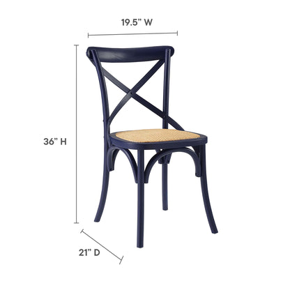 Modway - Gear Dining Side Chair Set of 2 by Modway  Bar and Dining Dining Chairs Blue - EEI-3481-MID