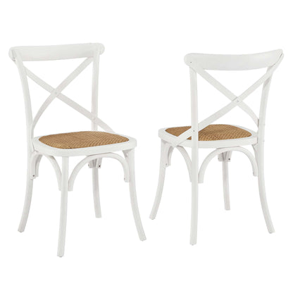 Modway - Gear Dining Side Chair Set of 2 by Modway  Bar and Dining Dining Chairs White - EEI-3481-WHI