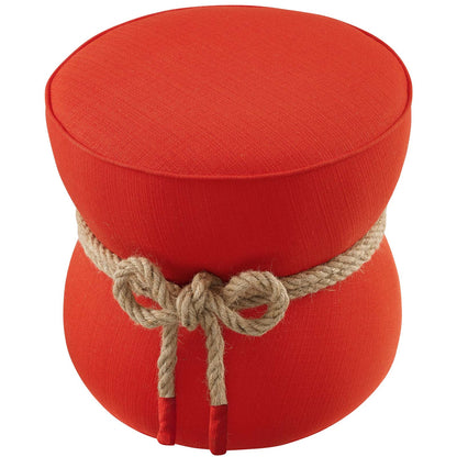 Modway Outlet Beat Nautical Rope Upholstered Fabric Ottoman by Modway  Living Room Furniture Atomic Red - EEI-3483-ATO