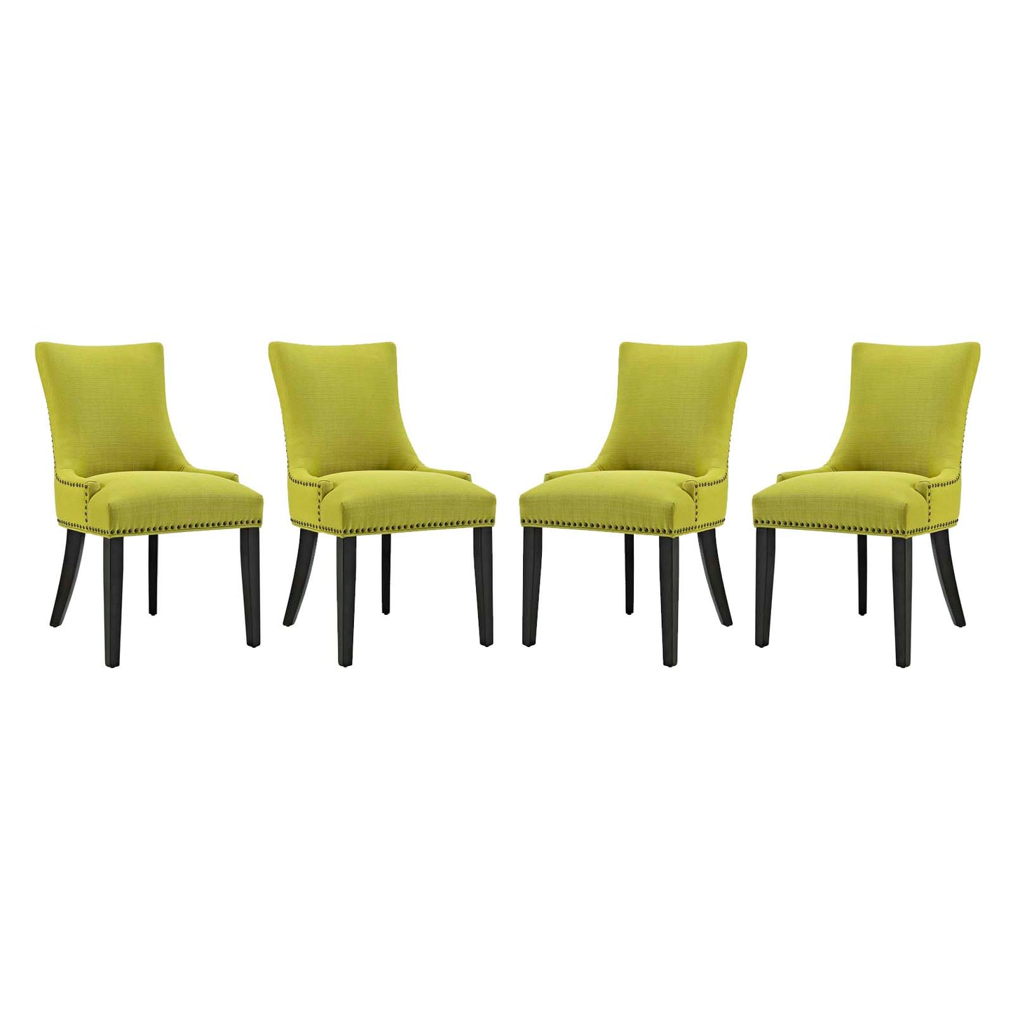 Modway Outlet Marquis Fabric Dining Chair Set of 4 by Modway  Bar and Dining Furniture Wheatgrass - EEI-3497-WHE