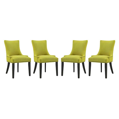 Modway Outlet Marquis Fabric Dining Chair Set of 4 by Modway  Bar and Dining Furniture Wheatgrass - EEI-3497-WHE