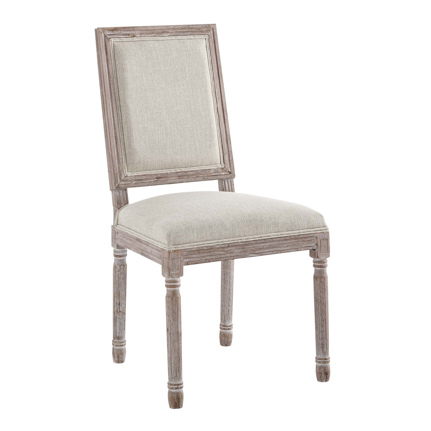 Modway Outlet Court Upholstered Fabric Dining Side Chair Set of 2 by Modway  Bar and Dining Furniture Beige - EEI-3500-BEI