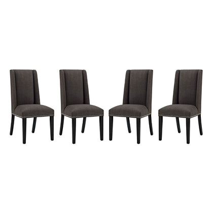 Modway Outlet Baron Fabric Dining Chair Set of 4 by Modway  Bar and Dining Furniture Brown - EEI-3503-BRN