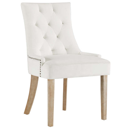 Modway Outlet Pose Performance Velvet Dining Chair Set of 4 by Modway  Bar and Dining Furniture Ivory - EEI-3505-IVO