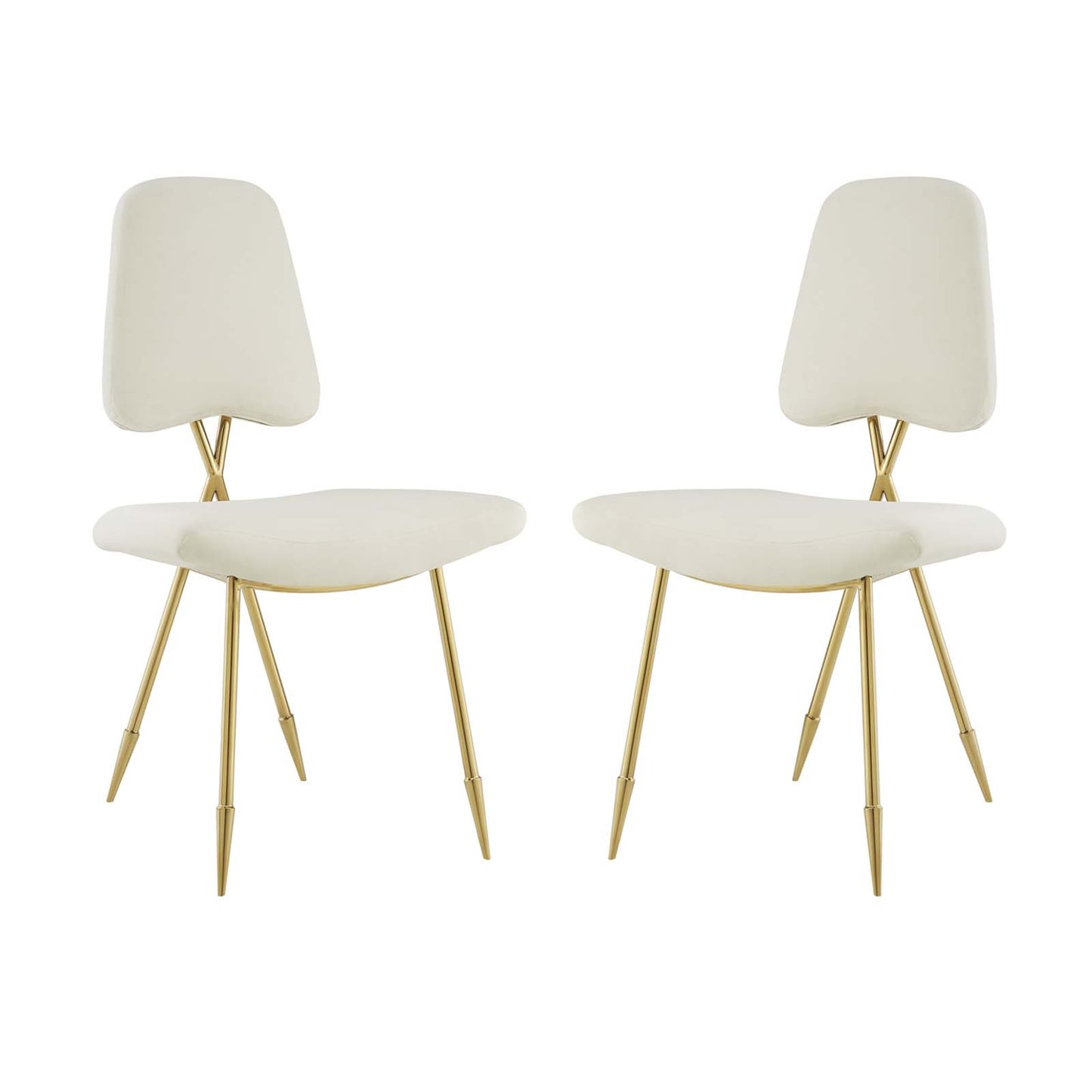 Modway Outlet Ponder Dining Side Chair Set of 2 by Modway  Bar and Dining Furniture Ivory - EEI-3506-IVO