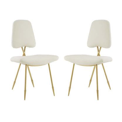 Modway Outlet Ponder Dining Side Chair Set of 2 by Modway  Bar and Dining Furniture Ivory - EEI-3506-IVO