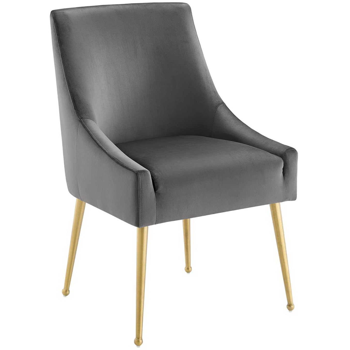 Modway Outlet Discern Upholstered Performance Velvet Dining Chair by Modway  Bar and Dining Furniture Gray - EEI-3508-GRY