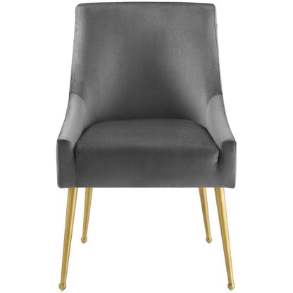 Modway Outlet Discern Upholstered Performance Velvet Dining Chair by Modway  Bar and Dining Furniture Gray - EEI-3508-GRY