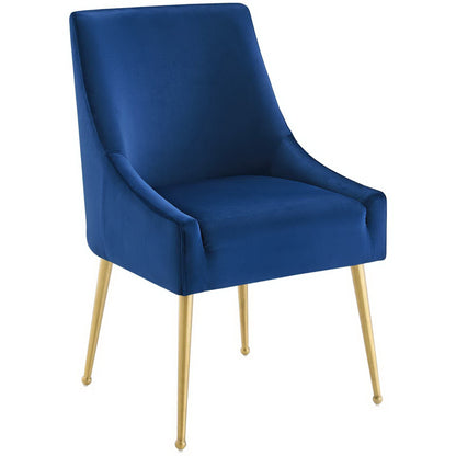 Modway Outlet Discern Upholstered Performance Velvet Dining Chair by Modway  Bar and Dining Furniture Navy - EEI-3508-NAV