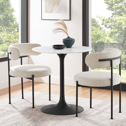 Modway - Lippa 28" Round Wood Dining Table by Modway  Bar and Dining Bar and Dining Tables White - EEI-3510-BLK-WHI