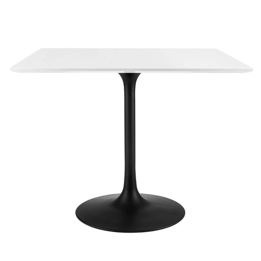 Modway - Lippa 36" Square Wood Dining Table by Modway  Bar and Dining Bar and Dining Tables White - EEI-3514-BLK-WHI