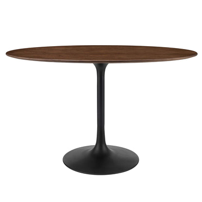 Modway - Lippa 48" Oval Wood Dining Table by Modway  Bar and Dining Bar and Dining Tables Brown - EEI-3520-BLK-WAL