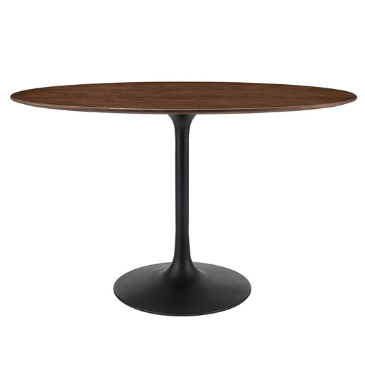 Modway - Lippa 48" Oval Wood Dining Table by Modway  Bar and Dining Bar and Dining Tables Brown - EEI-3520-BLK-WAL