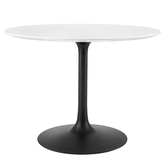 Modway - Lippa 40" Round Wood Dining Table by Modway  Bar and Dining Bar and Dining Tables White - EEI-3521-BLK-WHI