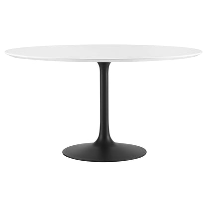 Modway - Lippa 54" Round Wood Dining Table by Modway  Bar and Dining Bar and Dining Tables White - EEI-3523-BLK-WHI